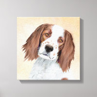 Irish Red and White Setter Painting - Original Art