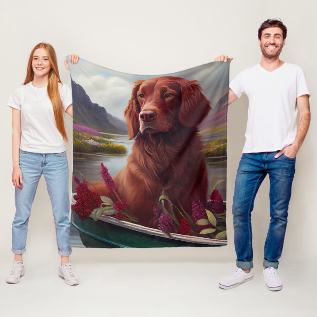 Irish Red on a Paddle: Ein Landschaftliches Abente Fleecedecke (Beispiel)