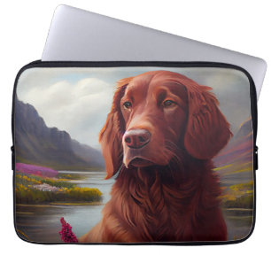 Irish Red on a Paddle: Ein Landschaftliches Abente Laptopschutzhülle