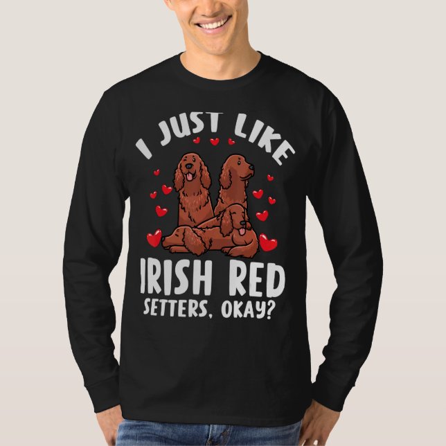 Irish Red Setter Dog T-Shirt (Vorderseite)