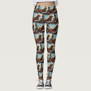 Irish Red Setter Dog Weihnachtsfest Leggings