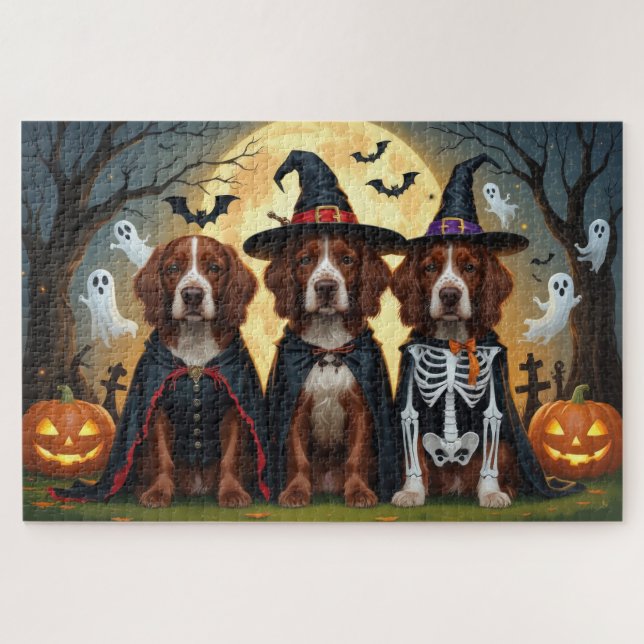 Irish Red Setter Dogs Pumpkin Halloween Funny (Horizontal)