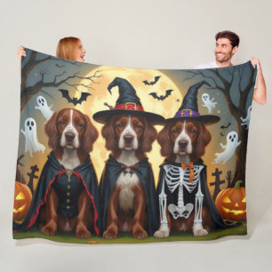 Irish Red Setter Dogs Pumpkin Halloween Funny Fleecedecke