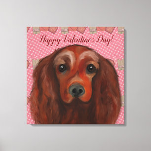 Irish Red Setter Leinwanddruck