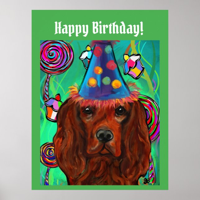 Irish Red Setter Poster (Vorne)