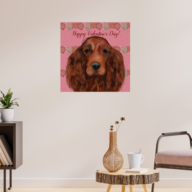 Irish Red Setter Poster (Wohnzimmer 3)