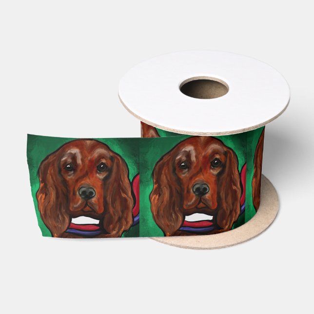 Irish Red Setter Satinband (Spule)
