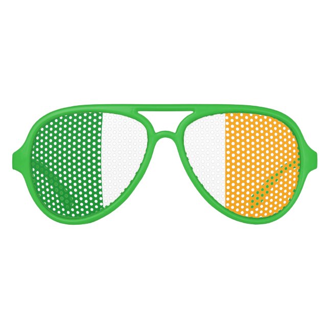 Irish ROI Ireland Flag Sonnenbrille (Vorderseite)