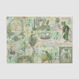 Irish Rose Collage Tissue Paper Seidenpapier