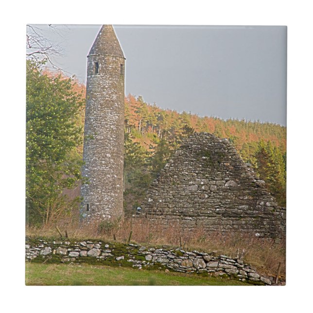 Irish Round Towers Fliese (Vorderseite)