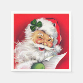 Irish Santa, Irland, Irish Christmas Serviette
