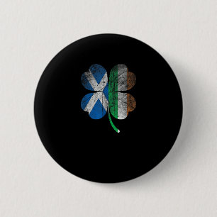 Irish Scott flagge Kleeblatt Ireland Saint Patrick Button