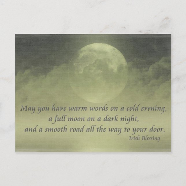 Irish Segen (2) Postkarte (Vorderseite)