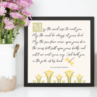 Irish Segen May Rise Gedicht Poster