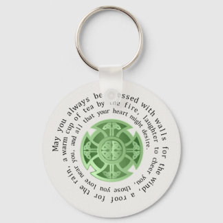 Irish Segen mit keltischem Kreuz Schlüsselanhänger