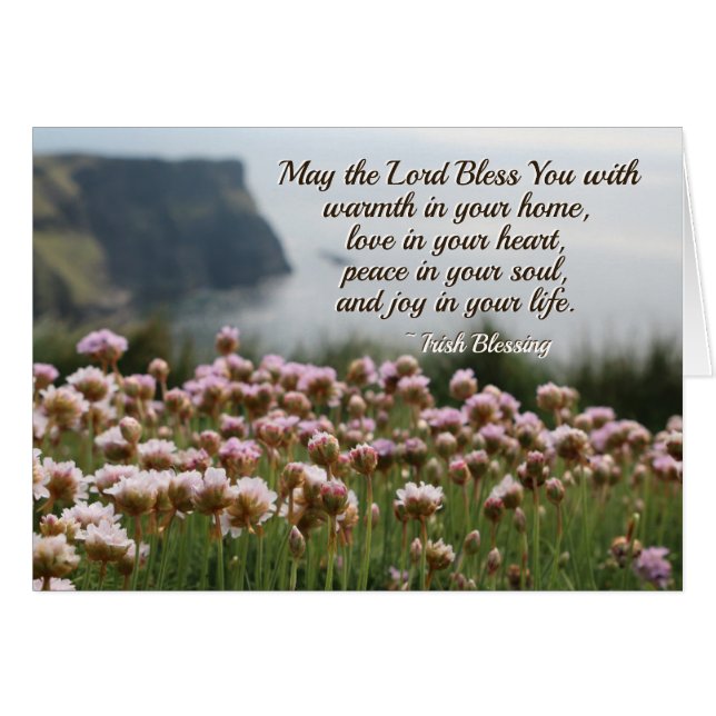 Irish Segen, Peace in Your Soul, Ireland Card (Vorderseite (Horizontal))