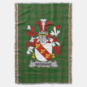 Irish Segrave Coat of Arms Familienwappen Irland Decke