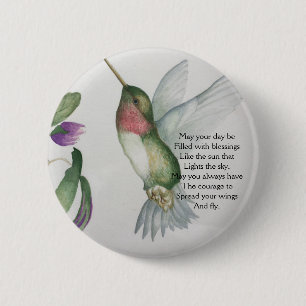 Irish Sessing Courage Hübsch Bird Garden Button