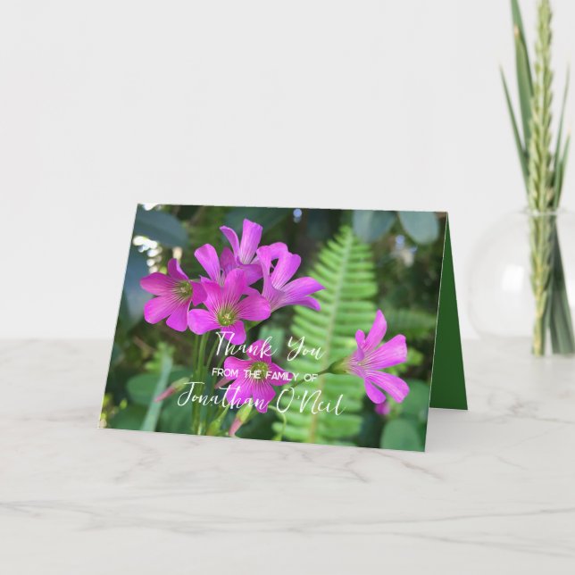 Irish Sessing Funerbitt Dankeschön Message Card Karte (Vorderseite)