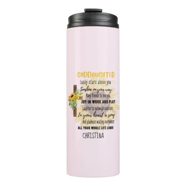 Irish Sessing für GODAUGHTER - Personalisiertes Ge Thermosbecher (Vorderseite)