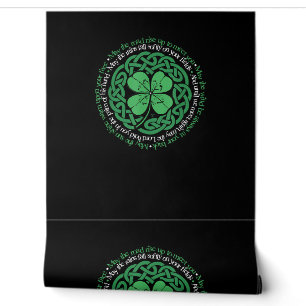 Irish Sessing, keltischer Knoten und 4-Leaf Clover Tapete
