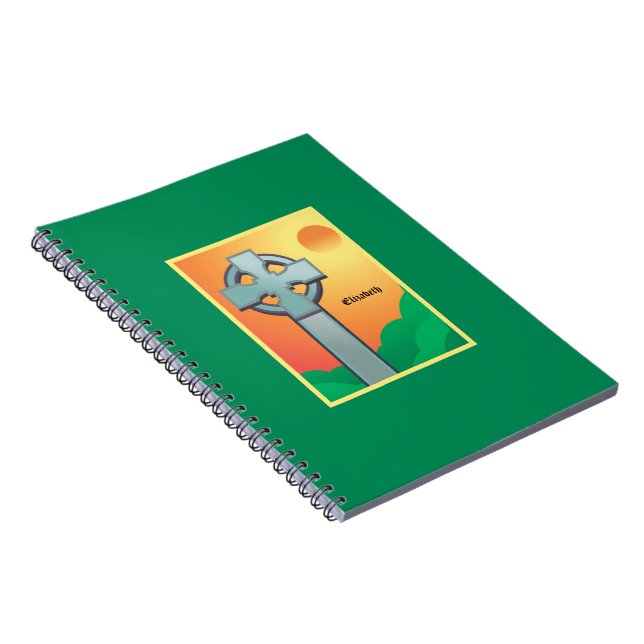 Irish Sessings Cross Personalisiert Notizblock (Rechte Seite)