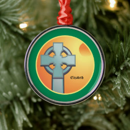 Irish Sessings Cross Personalisiert Ornament Aus Metall