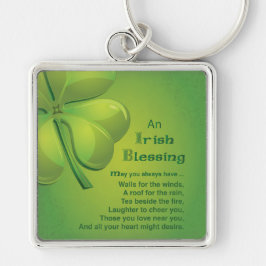 Irish Sessings Green Kleeblatt, keltisch Schlüsselanhänger