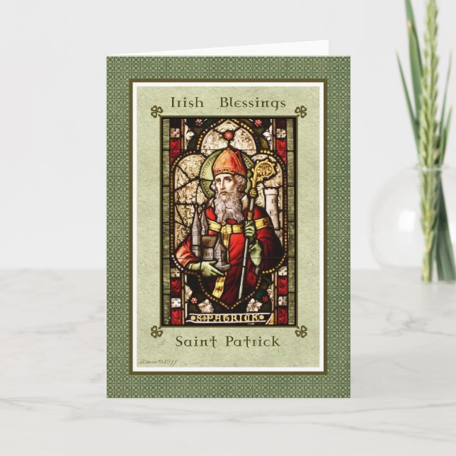 Irish Sessings - Saint Patrick Note Card Karte (Vorderseite)