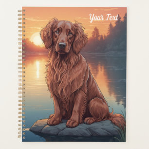 Irish Setter am See Planer
