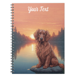 Irish Setter by Lake Notizblock