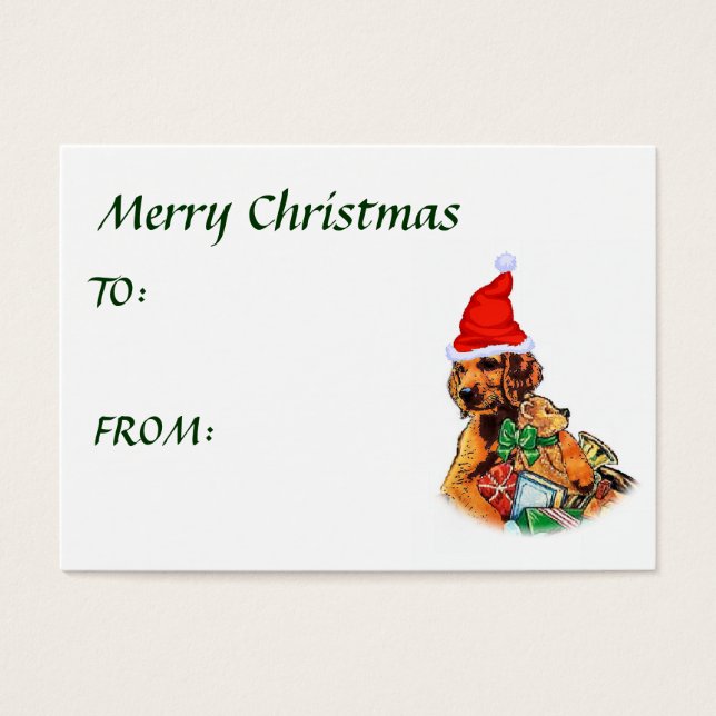 Irish Setter Christmas Geschenke (Vorderseite)