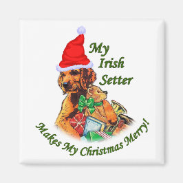 Irish Setter Christmas Geschenke Magnet