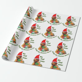 Irish Setter Christmas Geschenkpapier