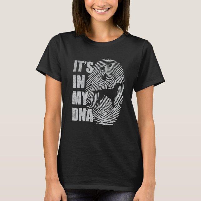 Irish Setter DNA Dog Mama Vater Dog T-Shirt (Vorderseite)
