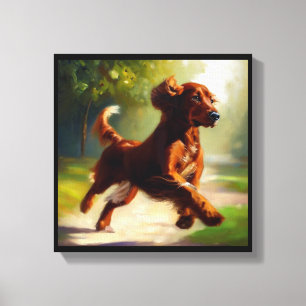 Irish Setter Dog Leinwanddruck