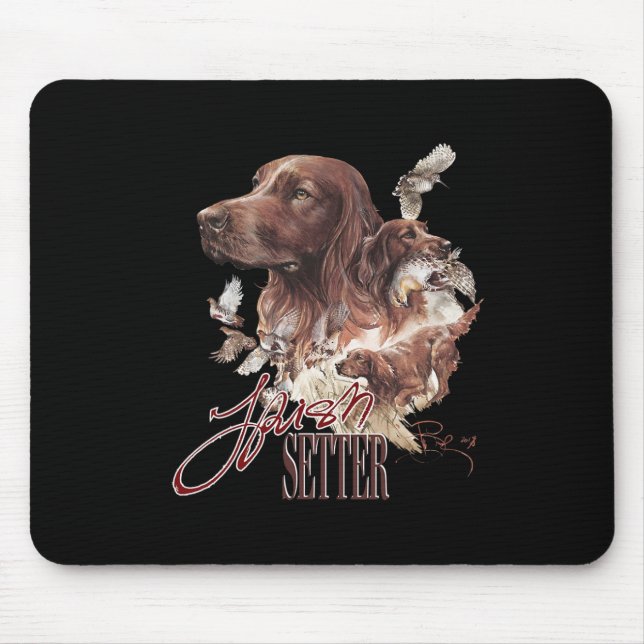 Irish Setter Dog Lovers Mousepad (Vorne)
