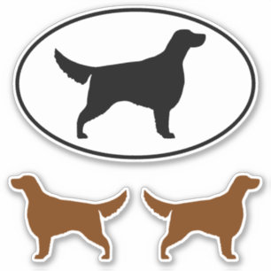 Irish Setter Dog Silhouetten Vinyl Sticker Set