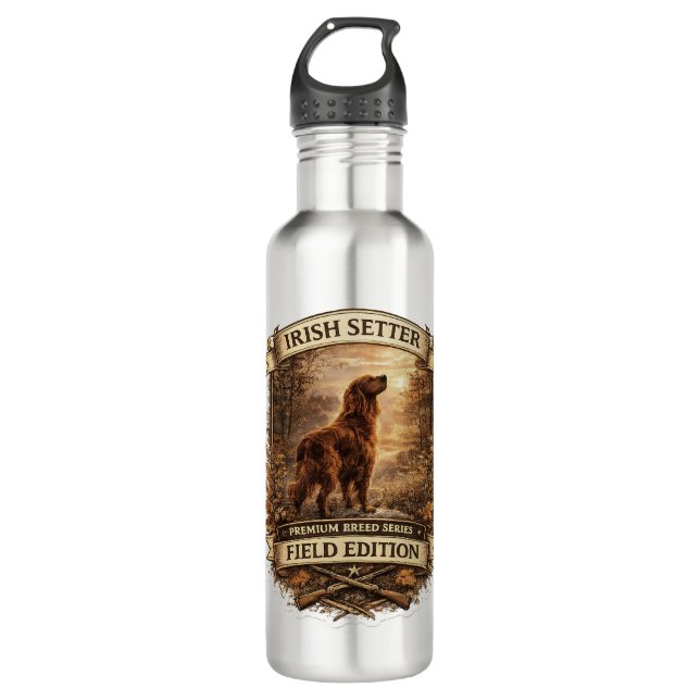 Irish Setter Edelstahlflasche (Vorderseite)