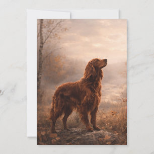 Irish Setter Einladung