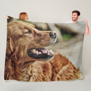 IRISH SETTER FLEECEDECKE