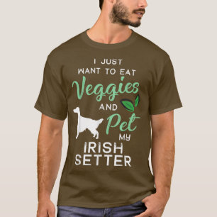 Irish Setter Funny Vegan Dog Lover Eigentümer Xmas T-Shirt