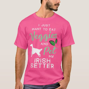 Irish Setter Funny Vegan Dog Lover Eigentümer Xmas T-Shirt