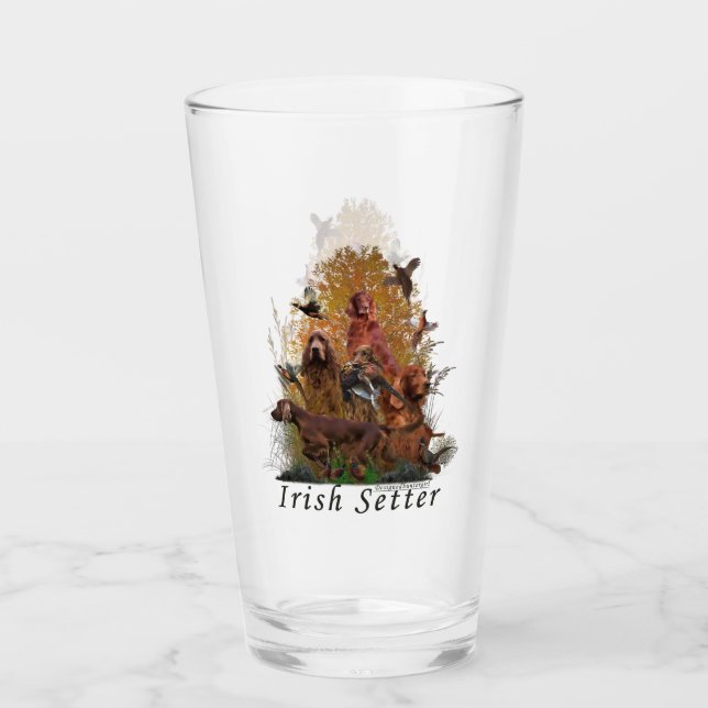 Irish Setter Glas (Vorderseite)