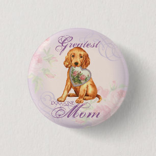 Irish Setter Heart Mama Button