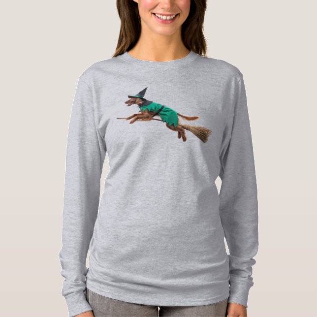 Irish Setter Hexe T-Shirt (Vorderseite)