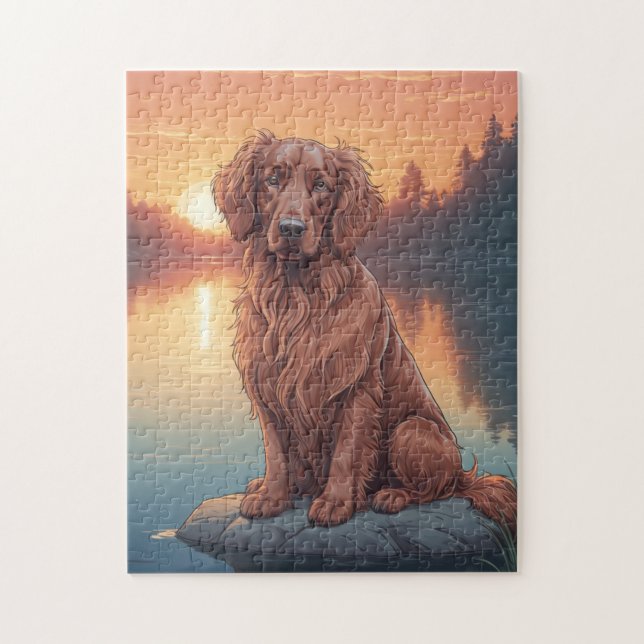 Irish Setter Hund (Vertikal)