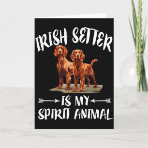 Irish Setter Hund ist mein spirituelles Tier Karte