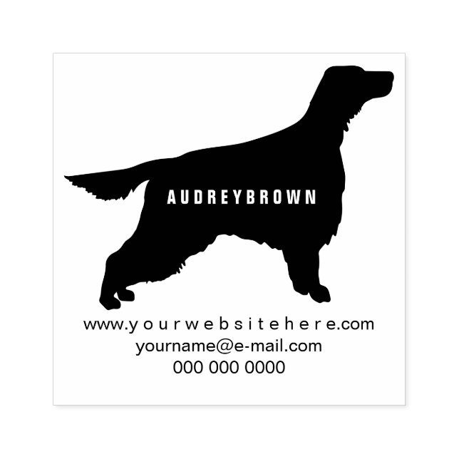 Irish Setter Ireland Dog Gummistempel (Prägung)