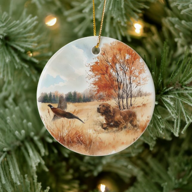 Irish Setter  Keramik Ornament (Baum)